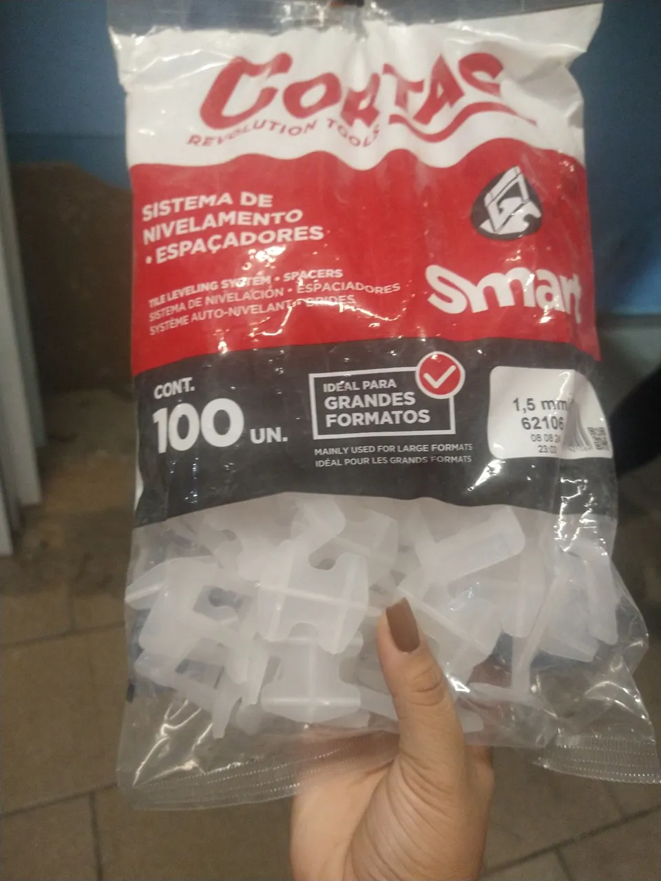Vende -se 15 sacos de espaçadores nivelador Cortag Smart 100 Unidades