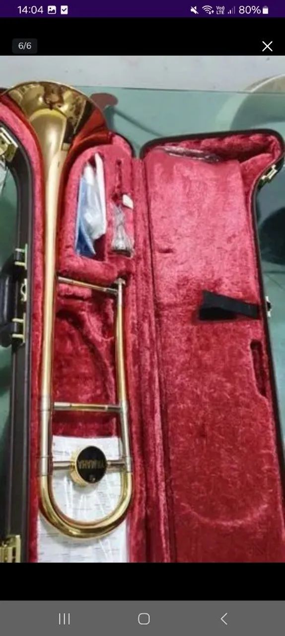 Trombone profissional Yamaha xeno yrs881G  - Foto 2