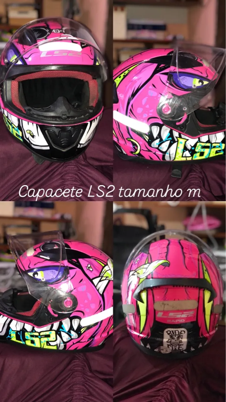 Capacete LS2 Tamanho M - Design Incrível!