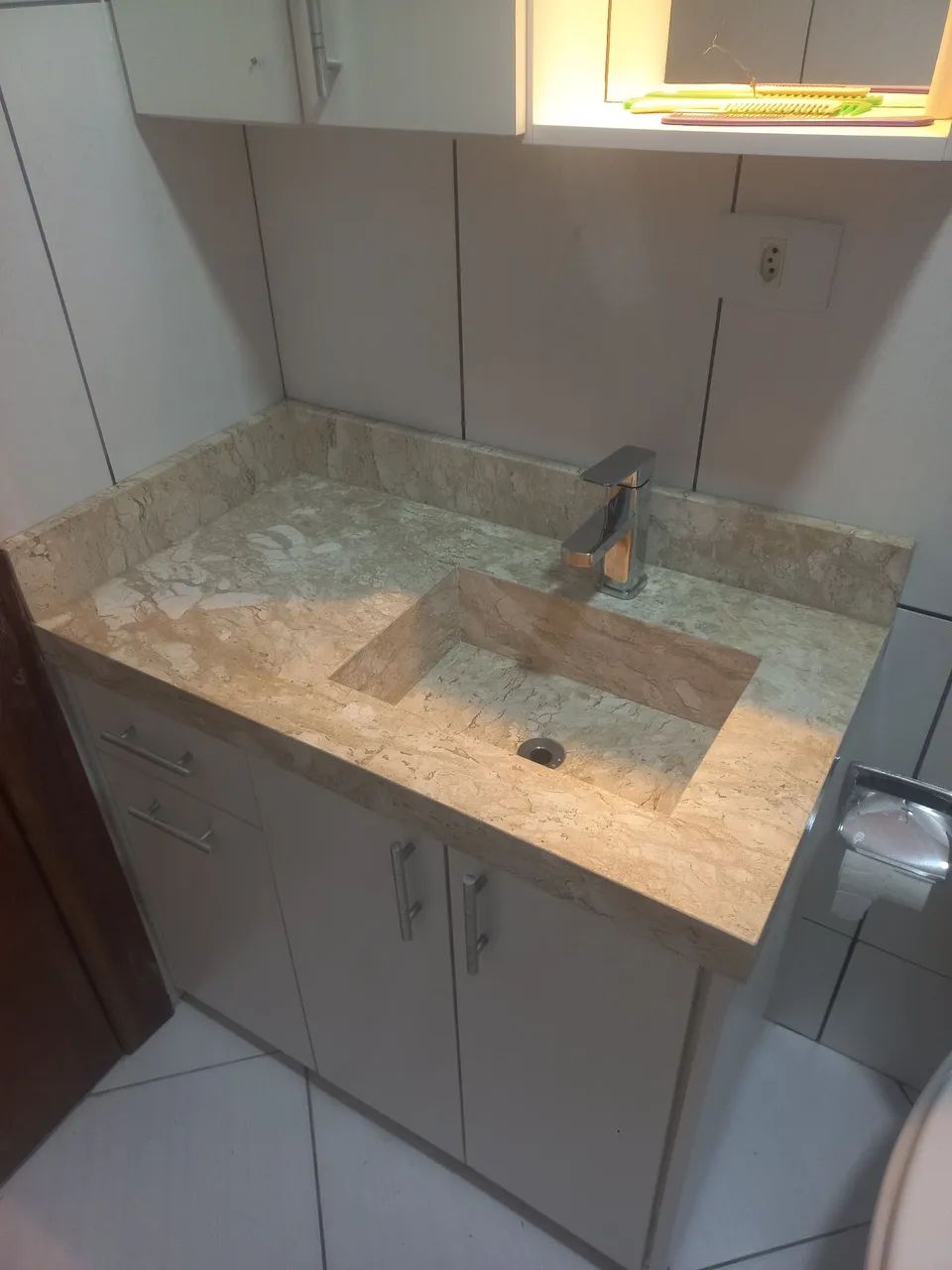 Cuba de banheiro em mármore - Foto 4