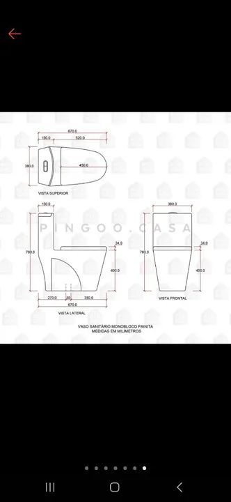 Vaso sanitário monobloco - Foto 4