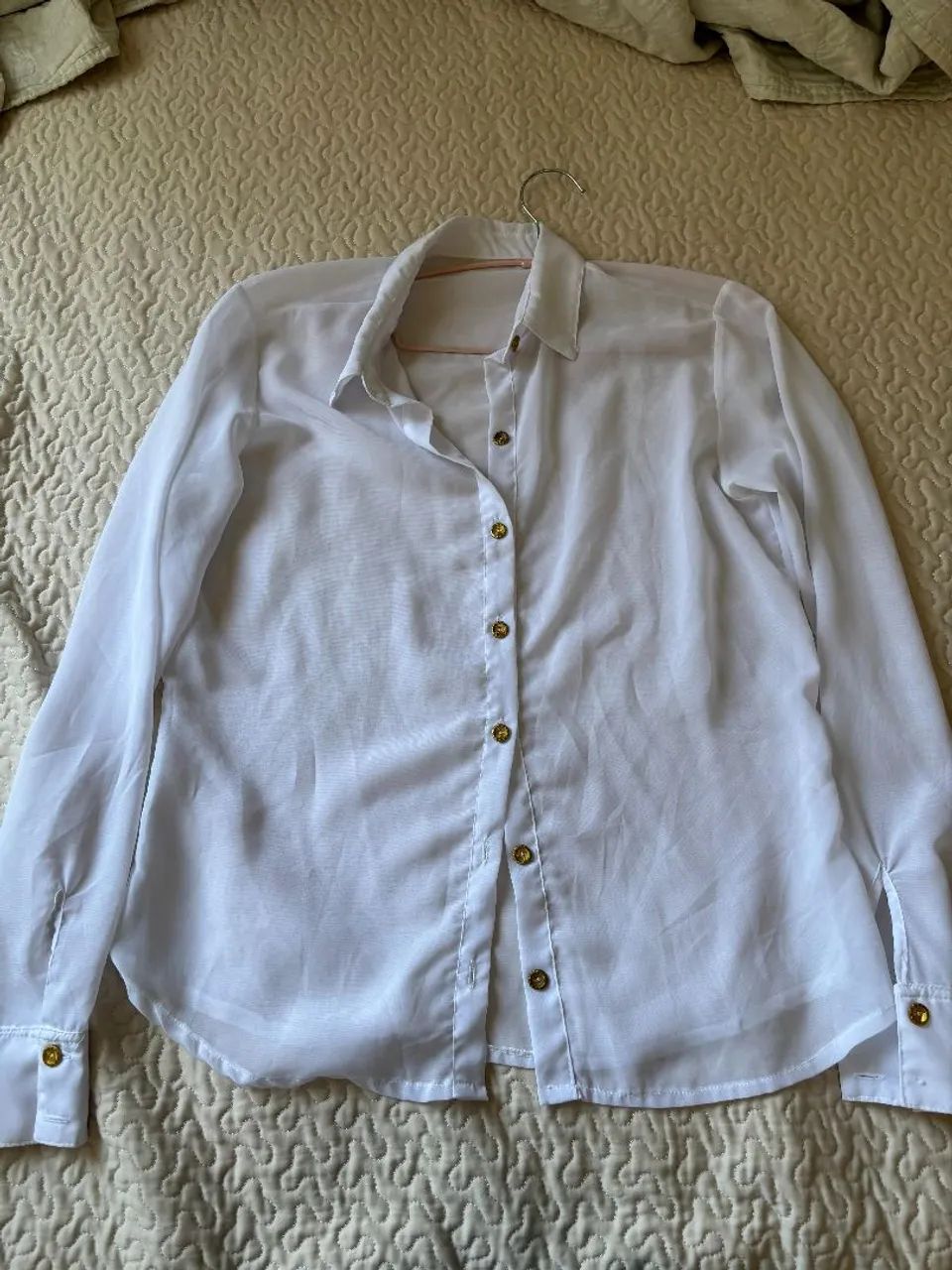 Camisa social branca feminina
