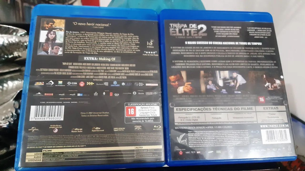 Tropa de Elite 1 e 2 Blu-ray - Edição Definitiva - Foto 2