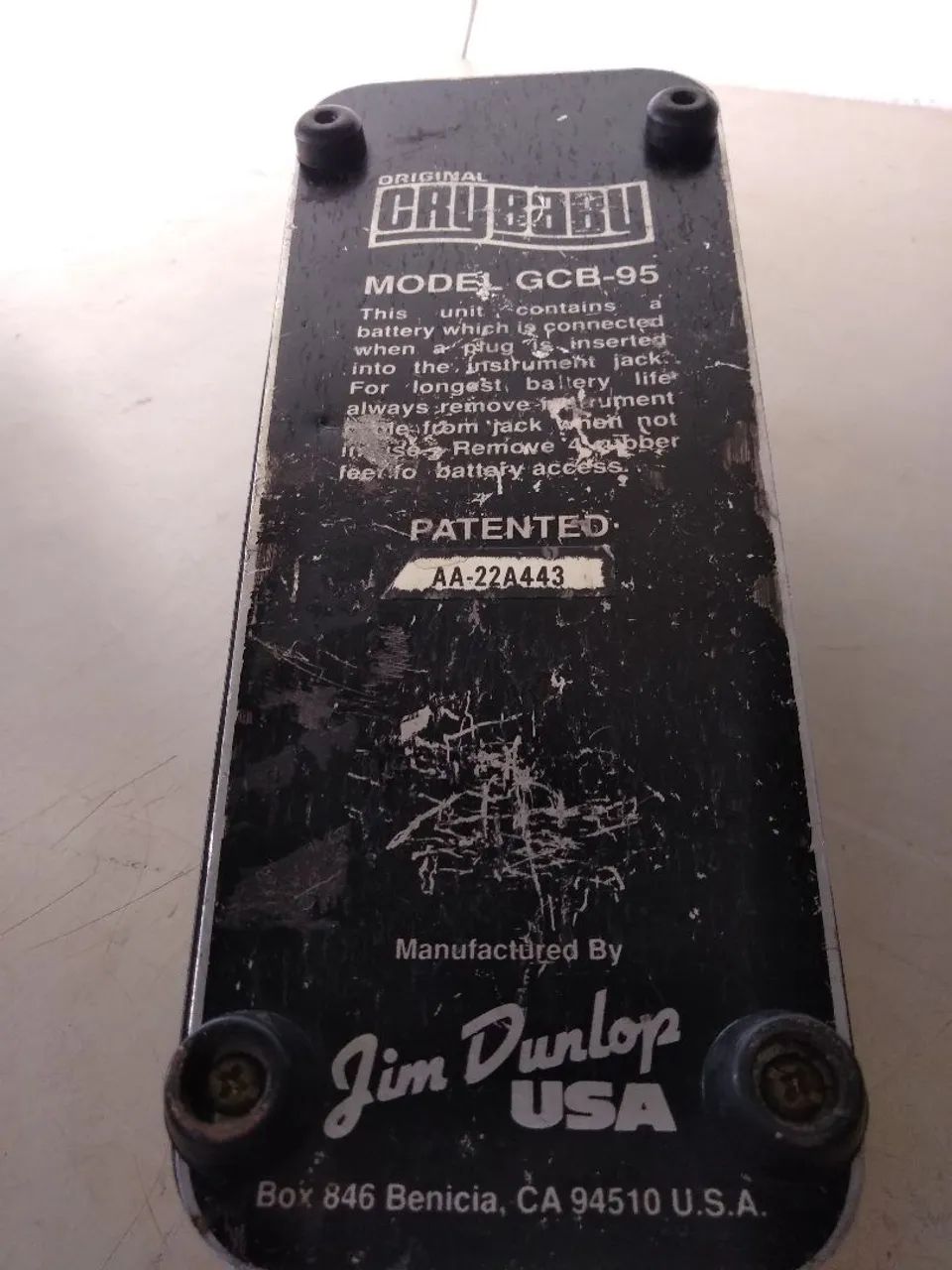 Pedal Wah Cry Baby Original Jim Dunlop USA64728253014275123