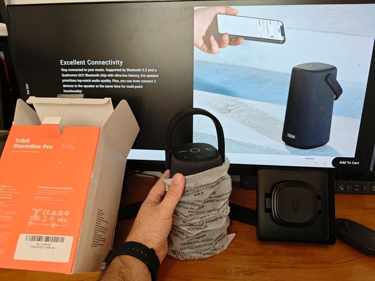 Caixa de Som Bluetooth Tribit StormBox Pro - Som 360 graus - Foto 2