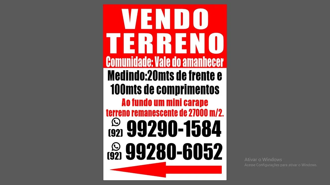 Vendo terreno iranduba no 6
