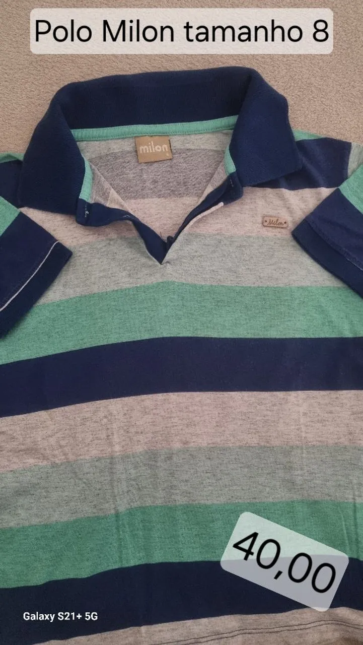 Polo Milon tamanho 8