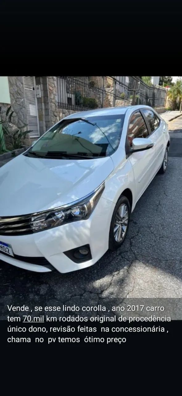 Corolla 2017 único dono 