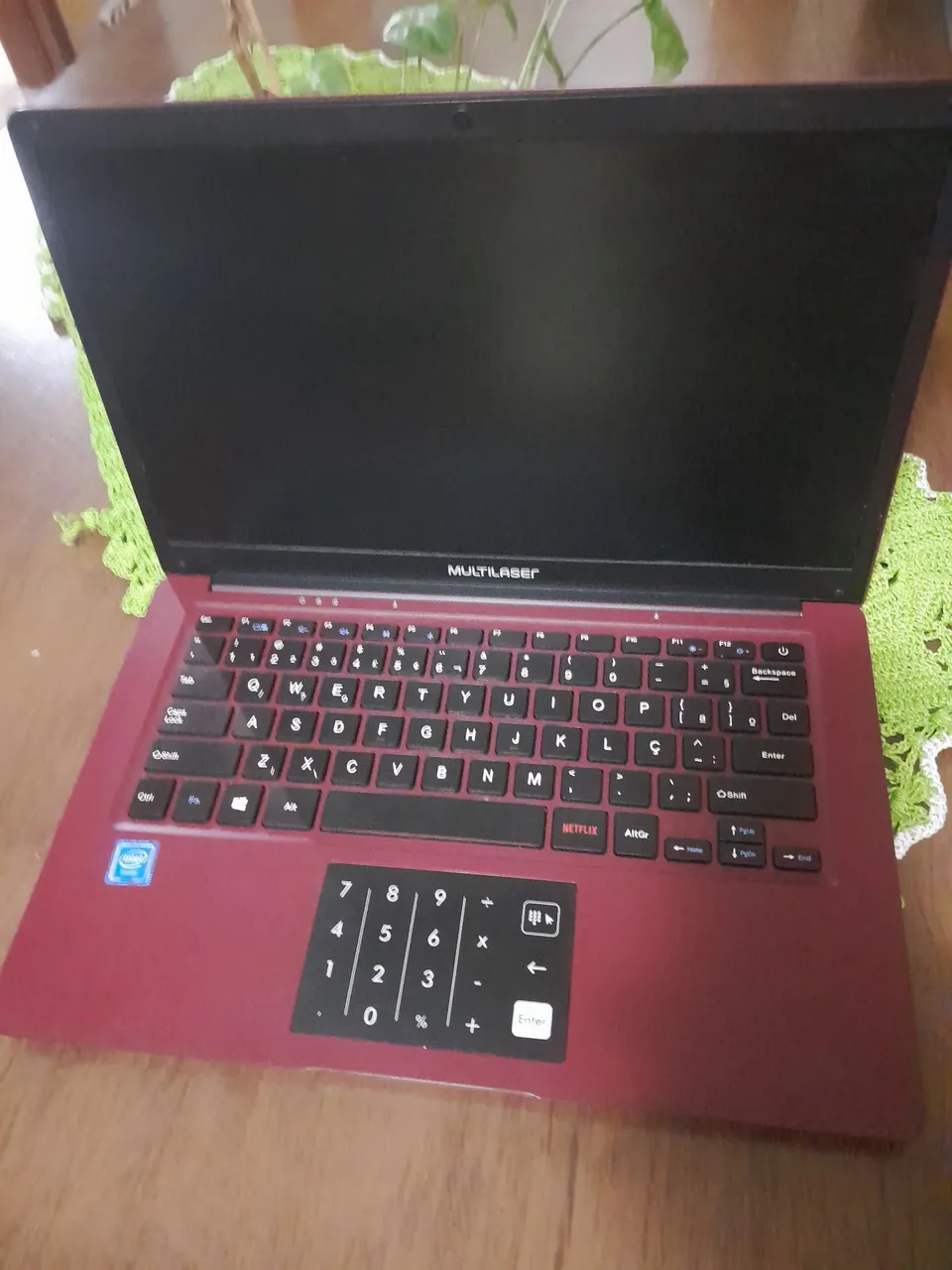 Notebook Multilaser Vermelho - Novo