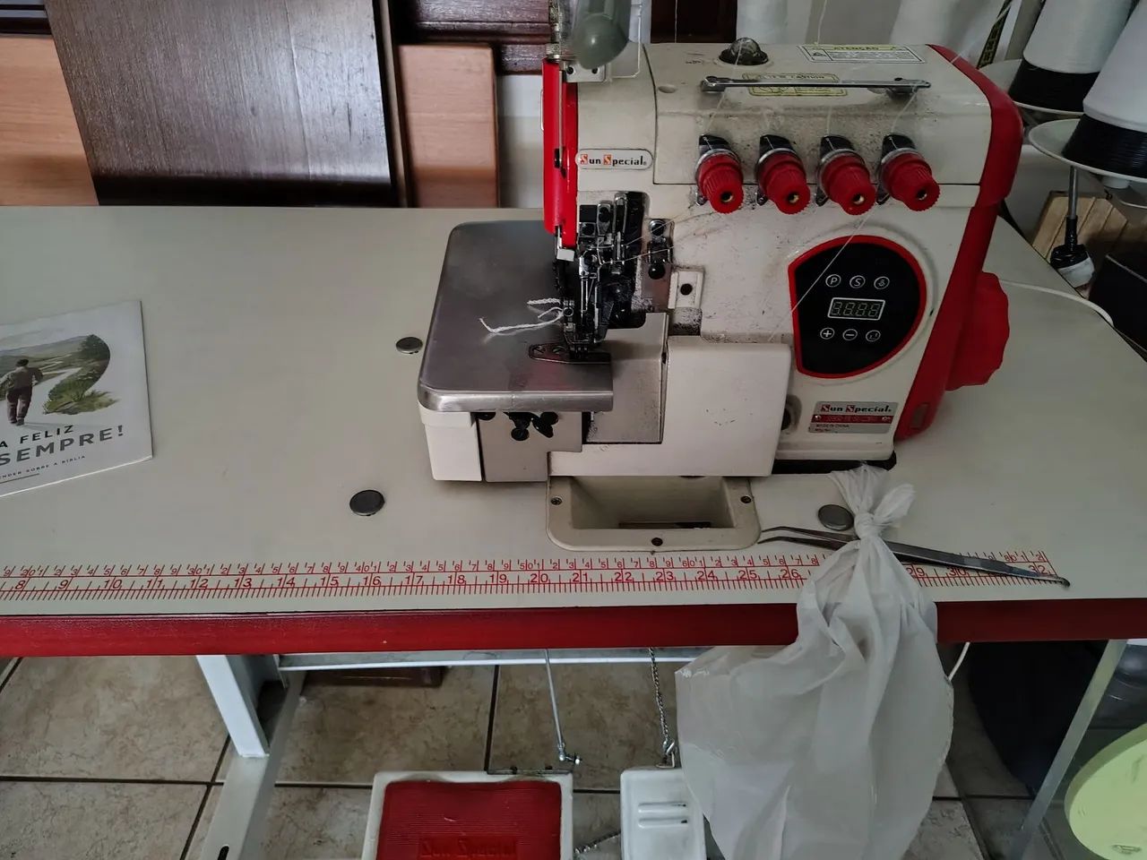 Máquina de Costura interlok Industrial Sun Special direct drive