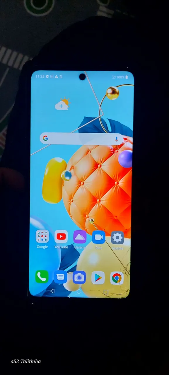 LG K62+ Tela quebrada no canto mais funciona perfeitamente