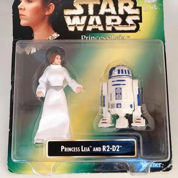 BONECA da PRINCESA LEIA e do Robô R2-D2, na embalagem lacrada, Saga GUERRA NAS ESTRELAS - Foto 5