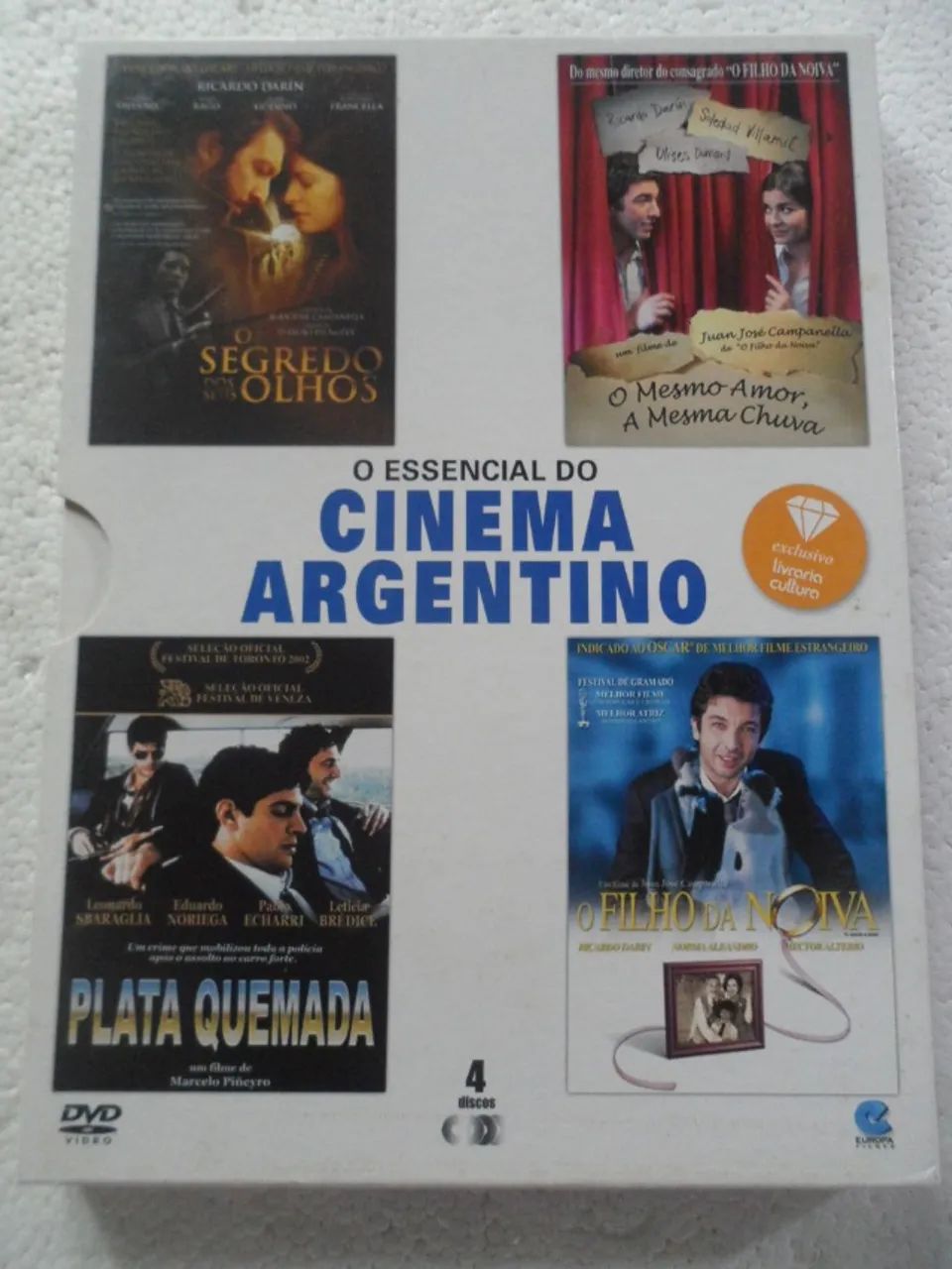 DVD Box O Essencial do Cinema Argentino DVD digipack 4 discos nacional e original