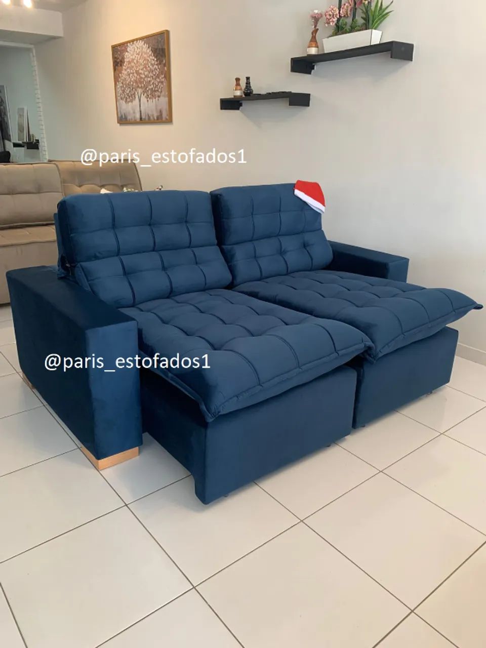 Sofá Confort Cinza grafite - Disponível - Foto 2
