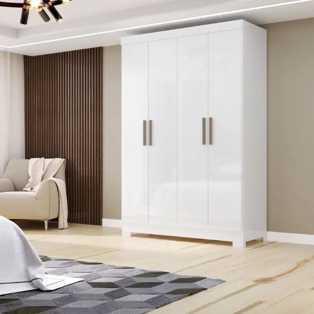 Guarda Roupa 4 Portas 2 Gavetas 100% MDF direto da fabrica