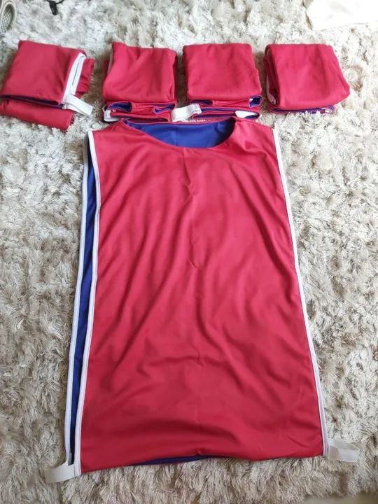 Coletes futebol dupla face novos várias cores - Foto 4