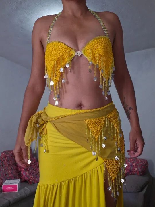 ROUPA DANÇA DO VENTRE POUCO USADA