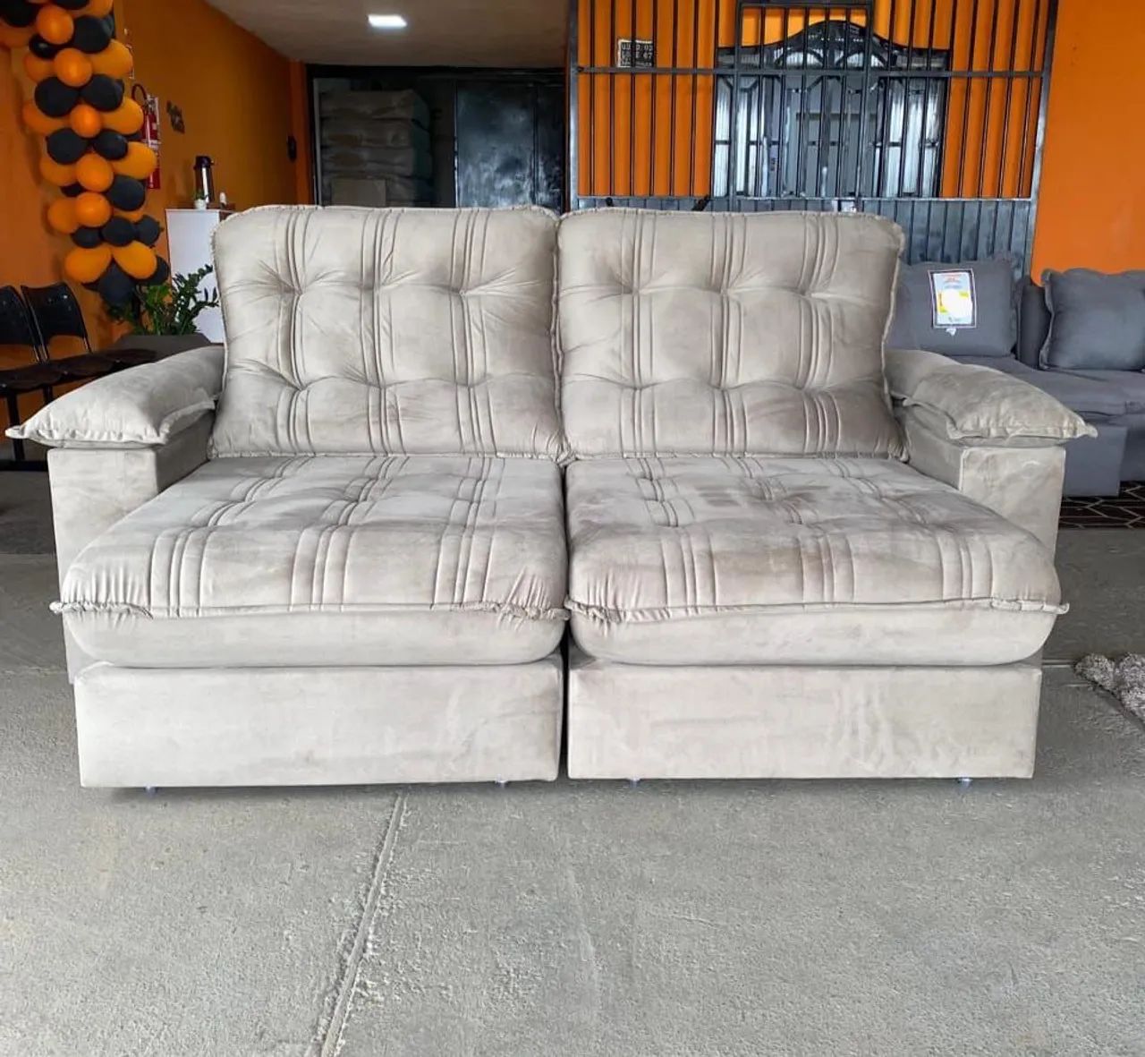 Sofá Retrátil e Reclinável 2,30 M MOLAS ENSACADAS ESPUMA D26 - Foto 3