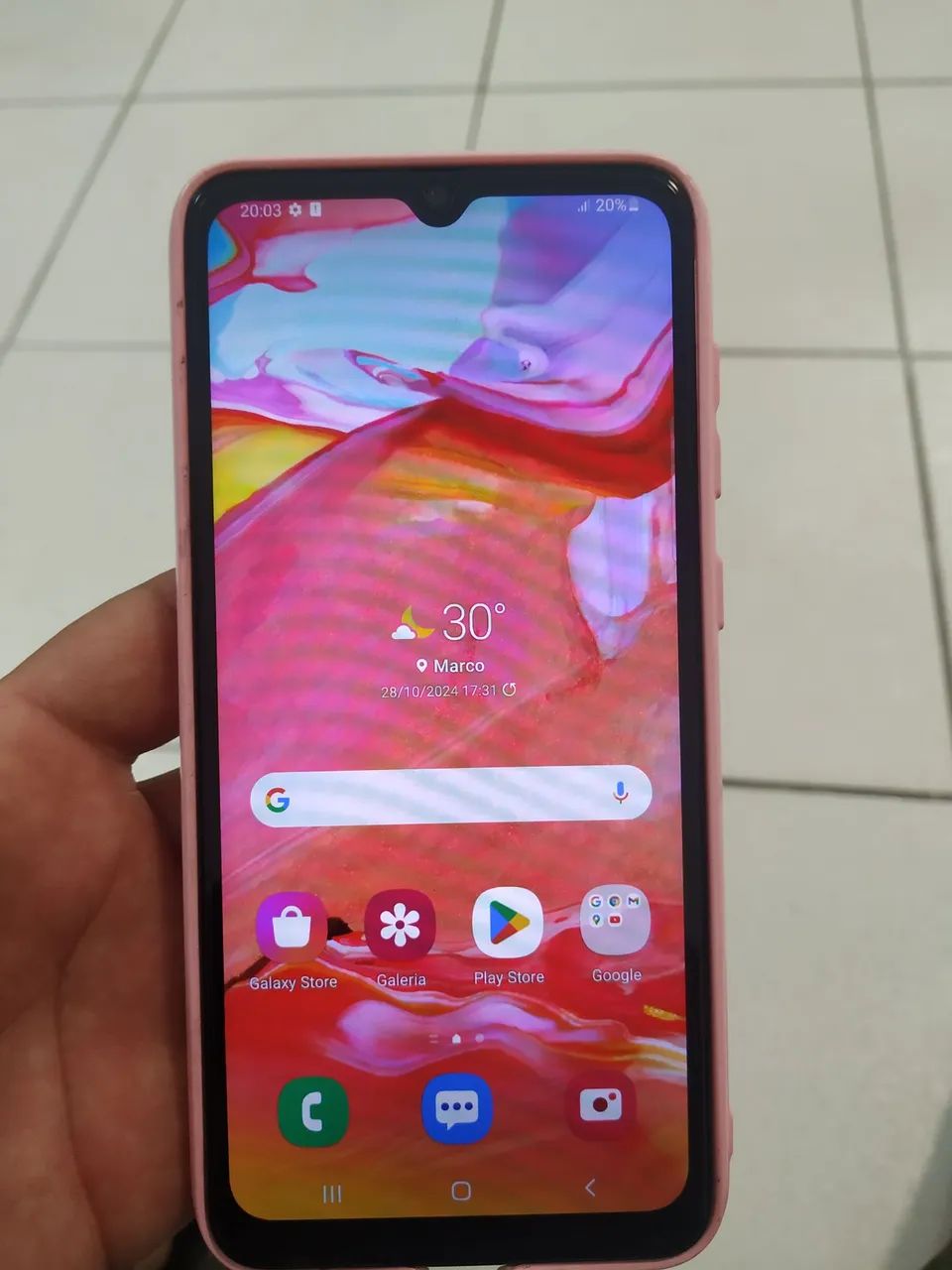 Vendo Samsung Galaxy A70 128 GB funcionando normal 