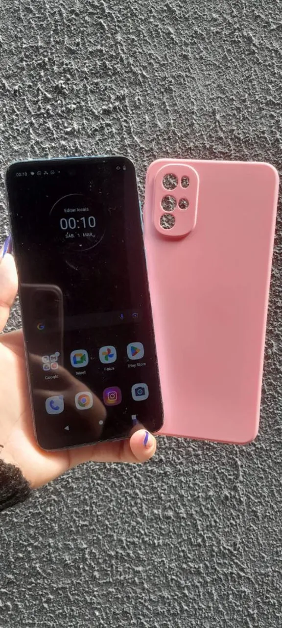 Smartphone moto g22 5g biometria desbloqueio facial câmeras tops