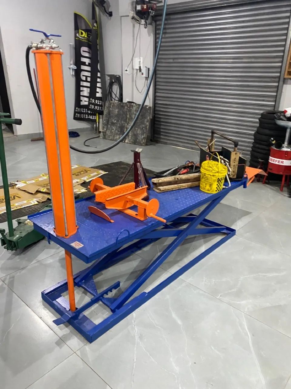 Mesa elevatória para oficina de motos - Foto 3