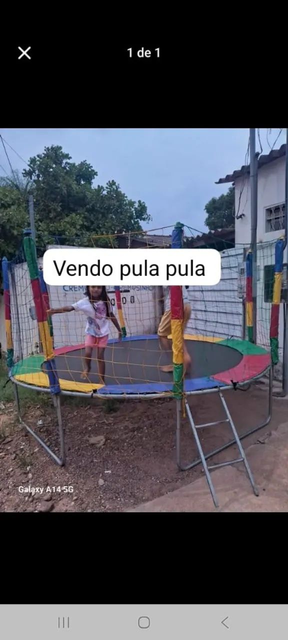 Pula pula medindo 3.05  1000 reais 