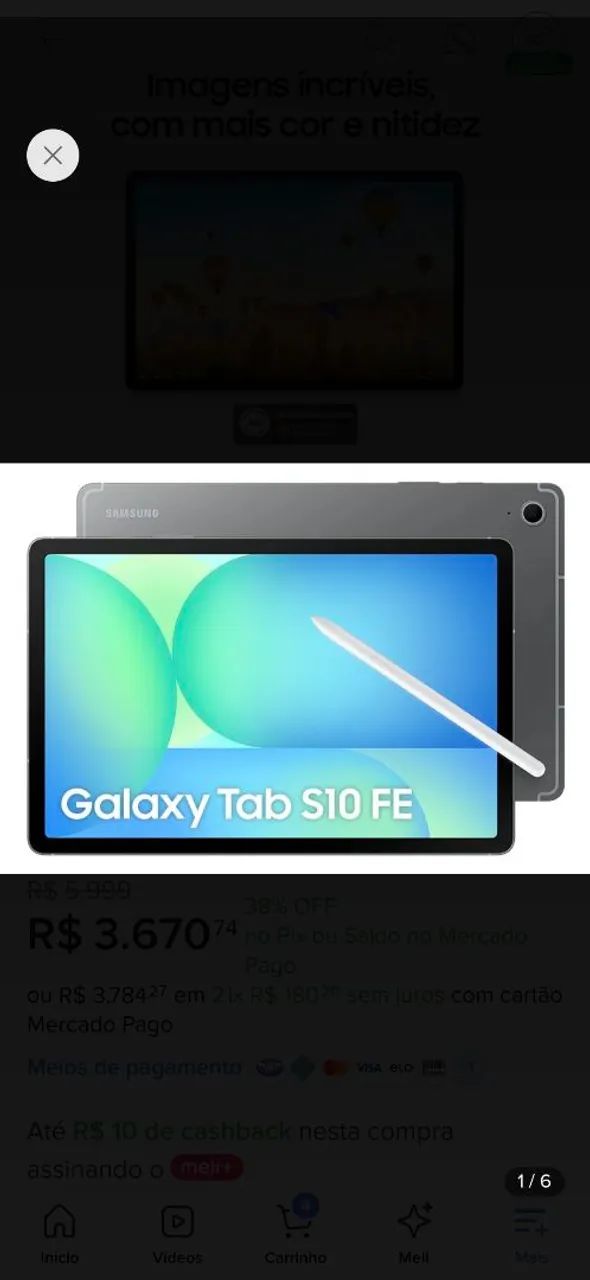 Vendo Tablet Samsung S10 FE - Foto 4