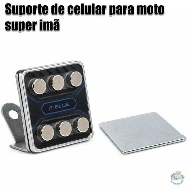 Suporte de celular para moto super imã guidão