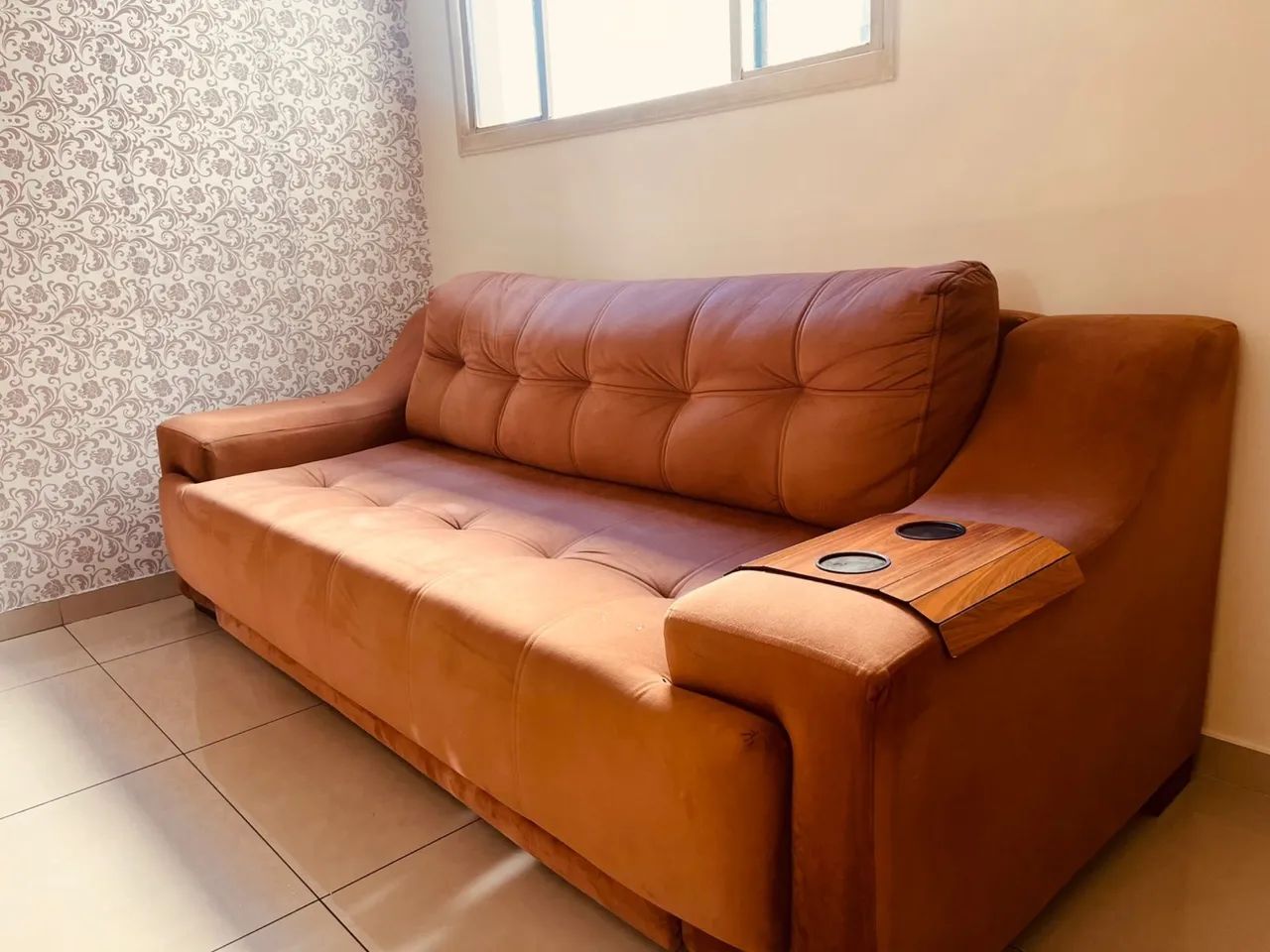 Vendo sofá 2,20m tecido veludo