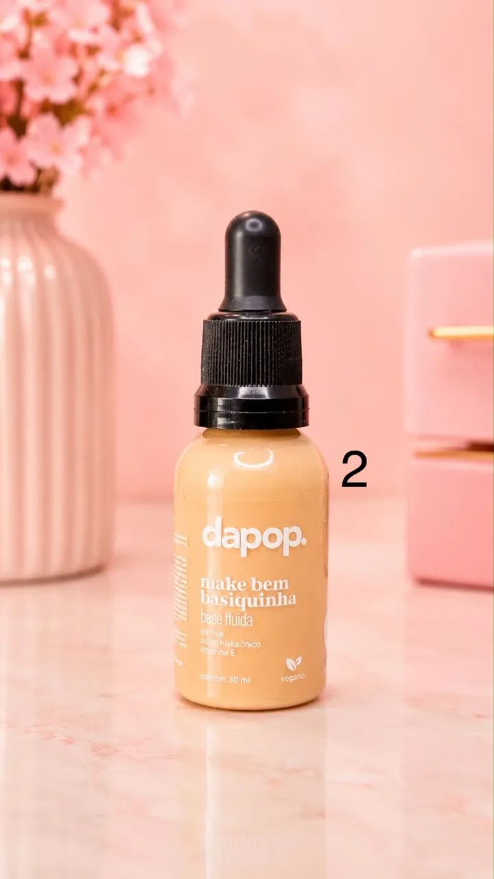 Base Líquida Make Bem Basiquinha Dapop 30ml - Ácido Hialurônico e Vitamina E - Foto 5
