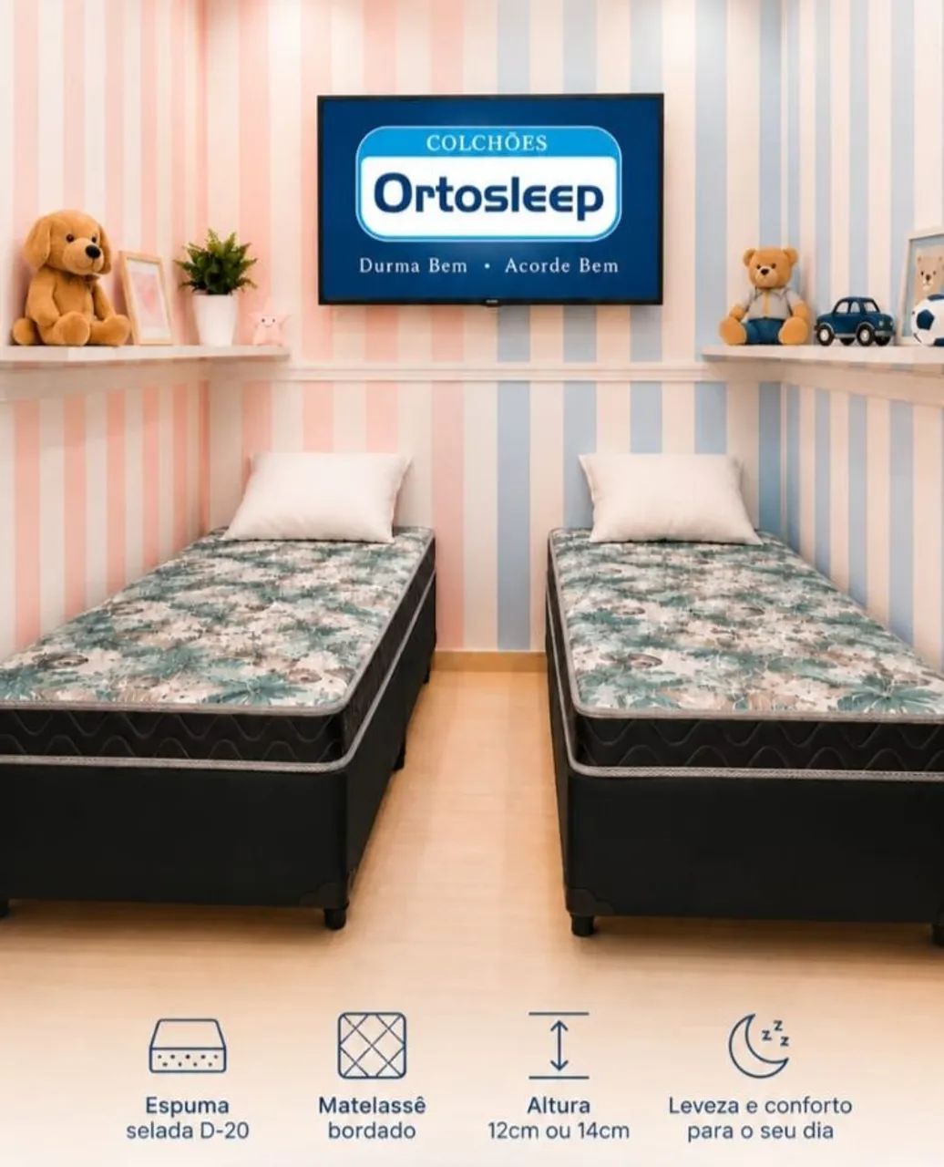 Cama solteiro pronta entrega 