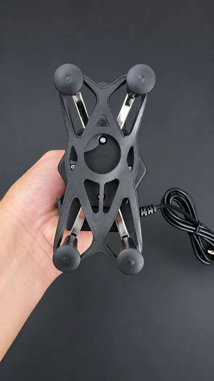 Suporte de celular para moto com carregador  - Foto 2