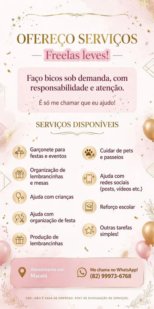 ACEITO VAGAS DE FREELANCER 