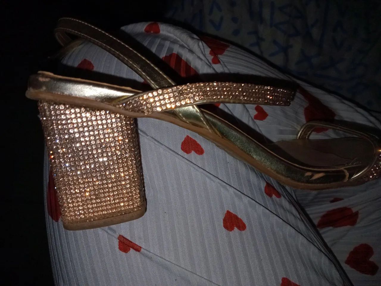 Sandália com strass - Foto 2