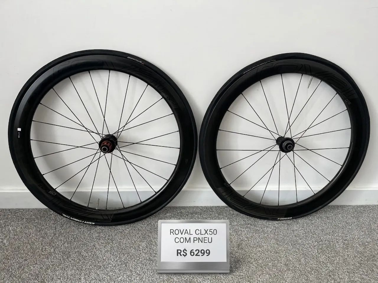 Roda carbono roval clx50 disco 