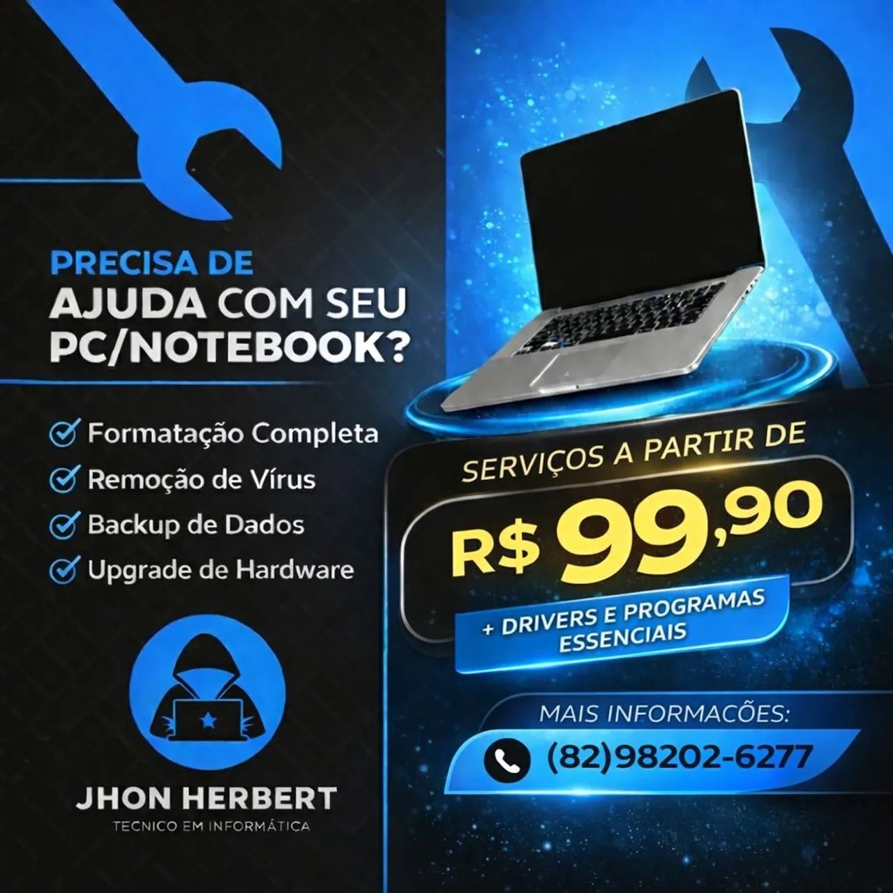 Técnico em Informática - Formatação e Manutenção de Computadores e Notebooks - Foto 3