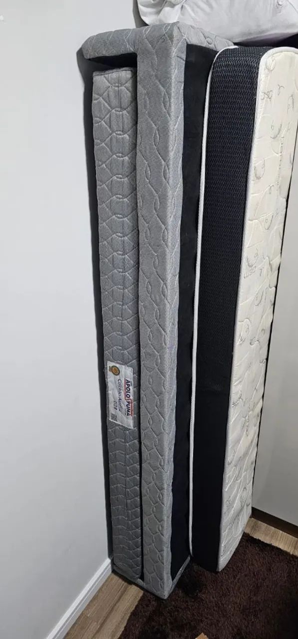 Cama solteiro praticamente nova com cama auxiliar e colchão. - Foto 3