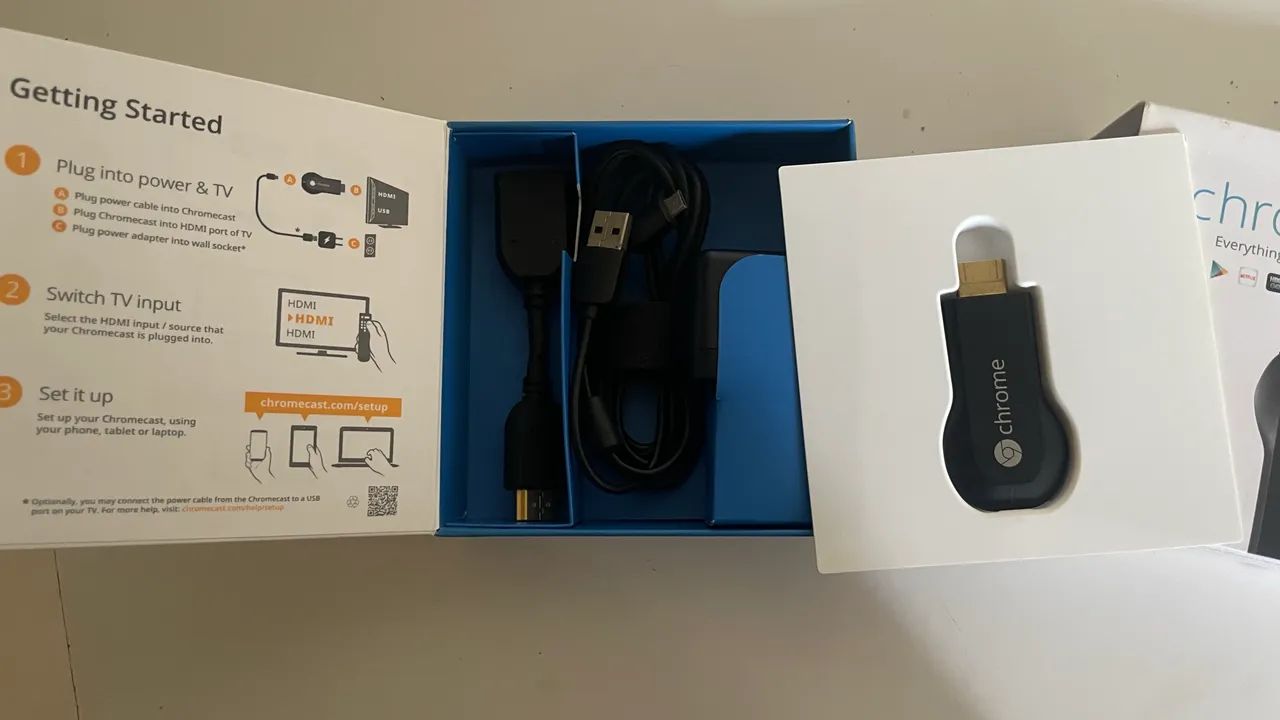 Chromecast Google Original 1ª Geração + Caixa | Pouco Usado - Foto 4