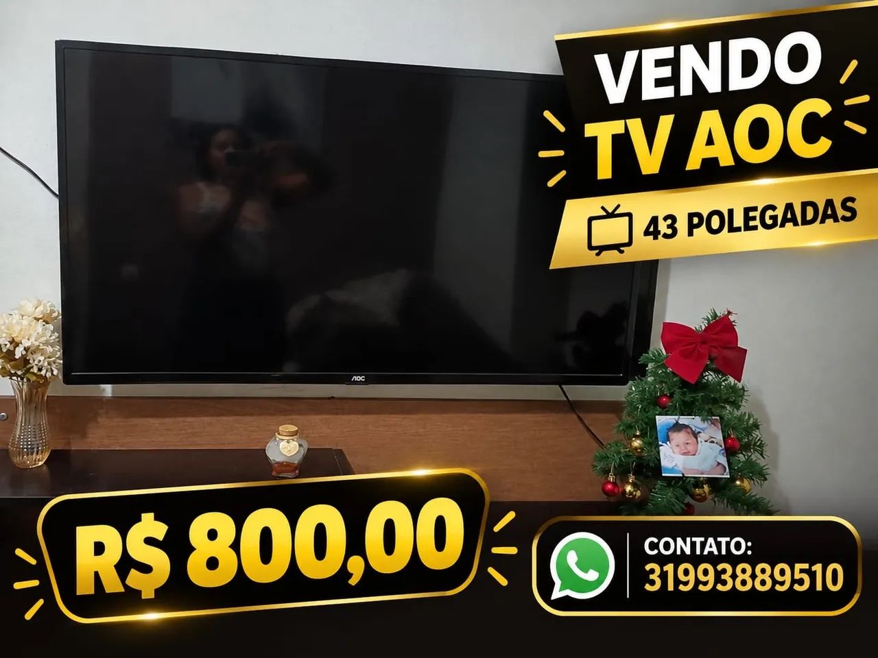 Tv aoc 43 polegadas smart