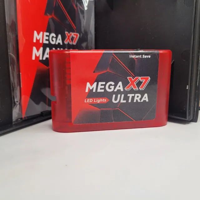 Cartucho Flash Mega X7 Ultra Com Save State E LED Mega Drive Genesis - Foto 3