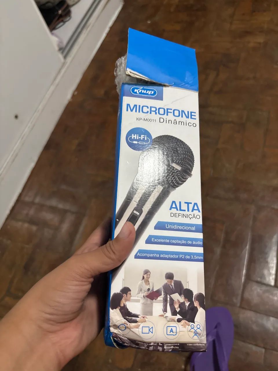 microfone de fio 