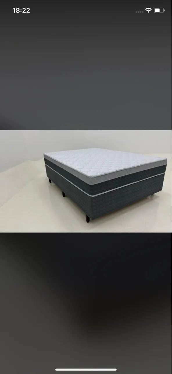 Cama box nova. Confortável e resistente. Sem EPS. Colchão 28cm 899.90 pix 