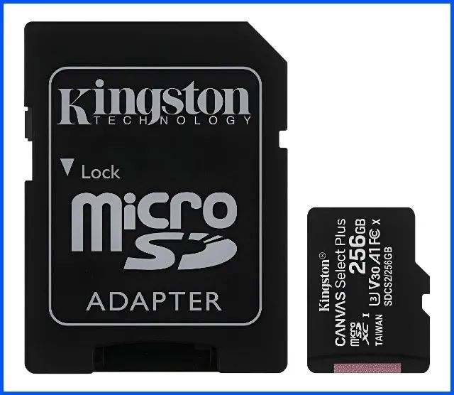 memória micro sd kingston 256gb canvas select plus original Lacrado - Foto 2
