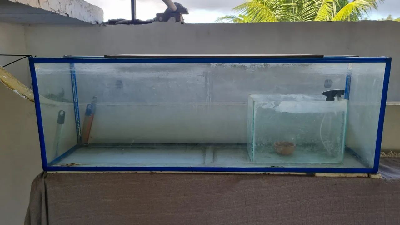 Aquário retangular 