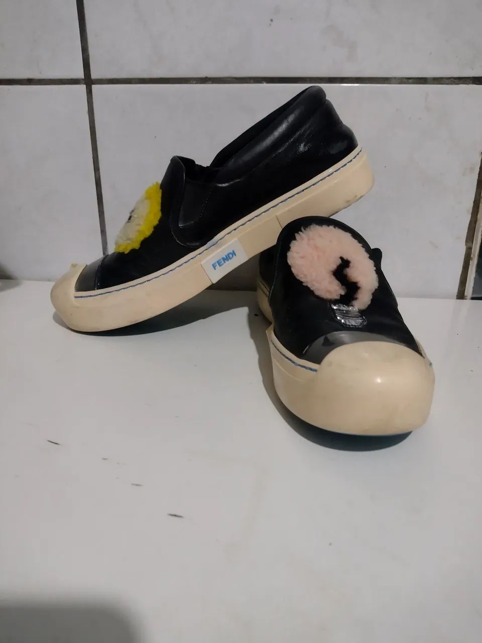 Tênis Fendi em couro original  - Foto 5