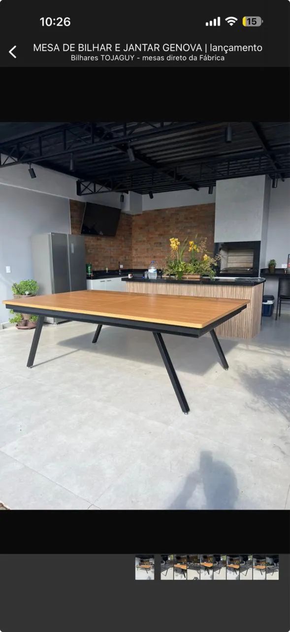 Mesa de sinuca e jantar Genova - Foto 2