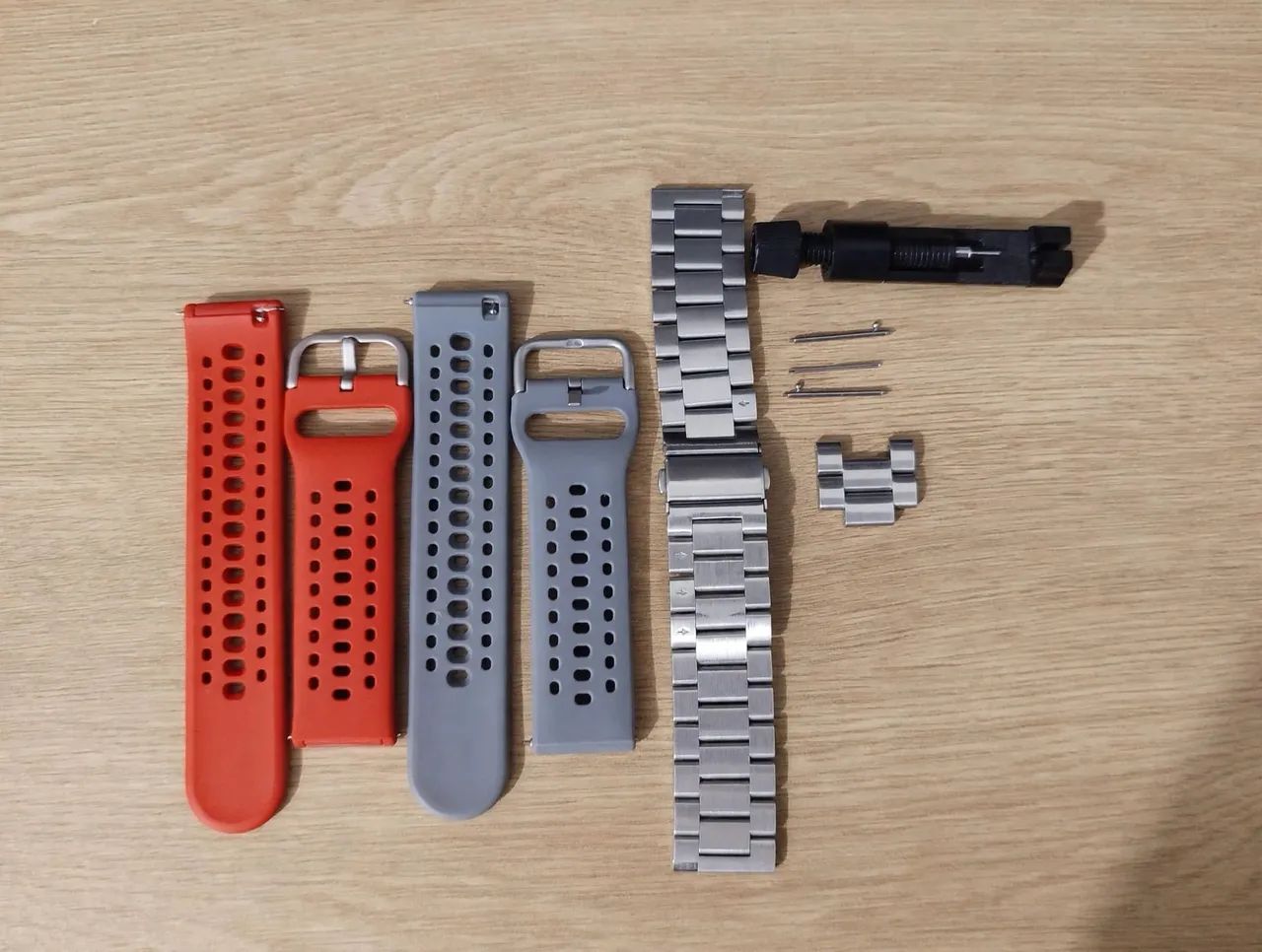 Kit 3 Pulseiras Smartwatch 22mm (Aço Inox