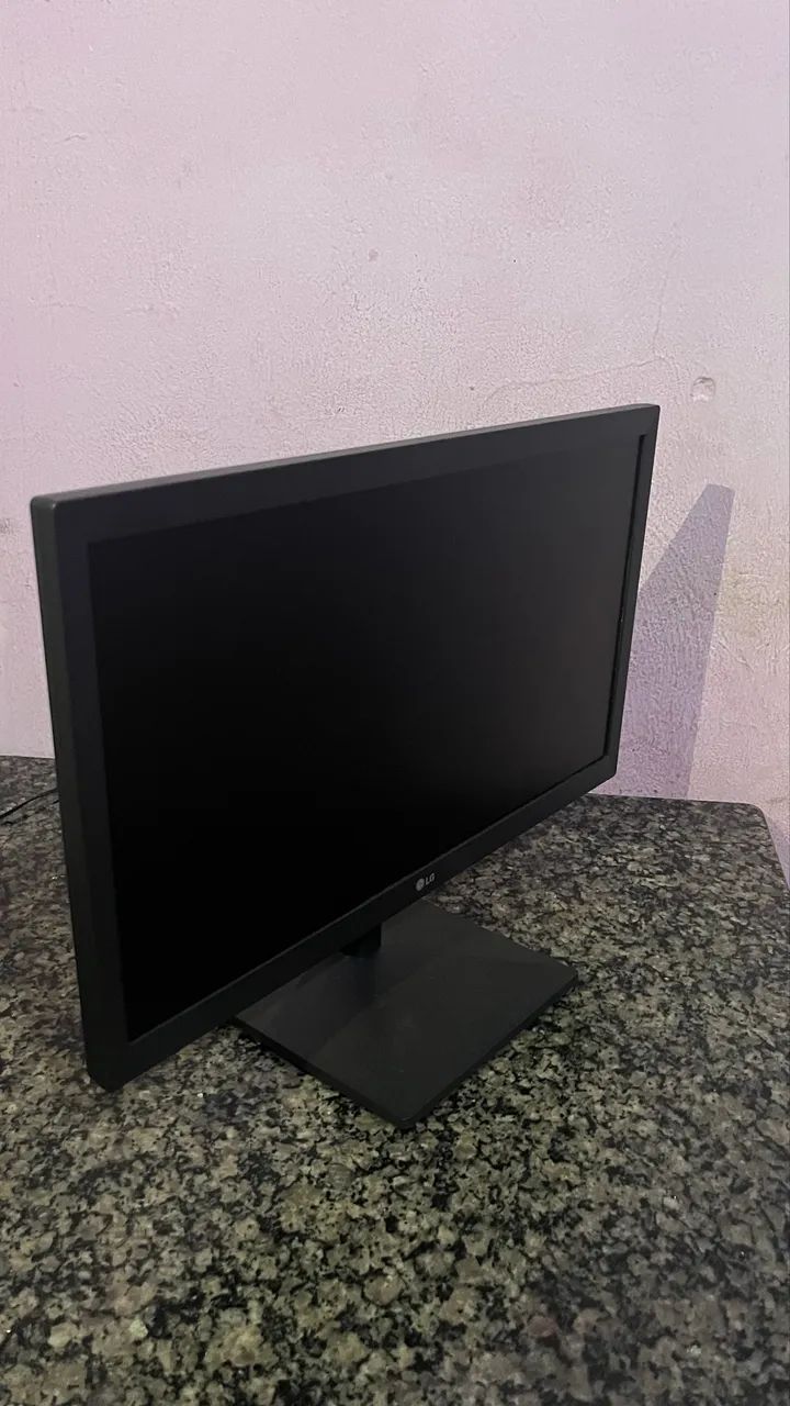 Monitor LG 19.5 LED HD - HDMI e VGA - 75Hz - Bem Conservado - Foto 4