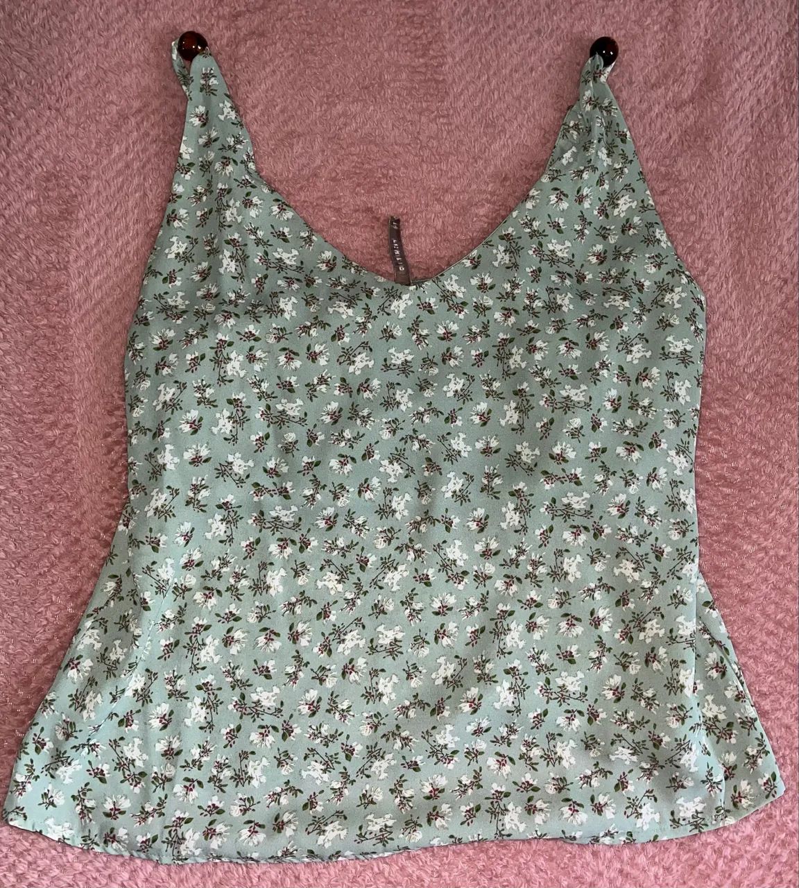 Blusa de Alça Floral - Tamanho M 