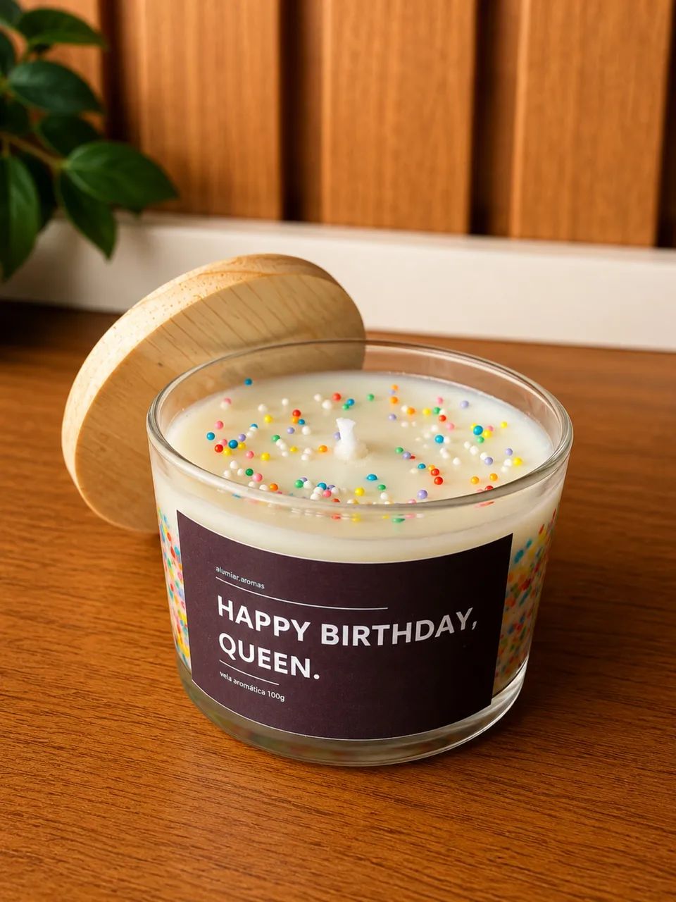 Vela aniversário aromática 